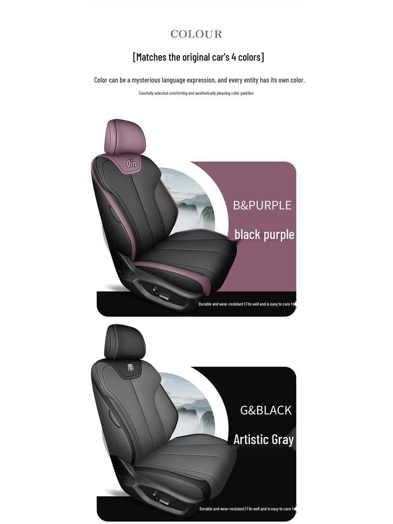 Breathable, full-coverage car seat cover for BYD Qin L, suitable for all seasons. Qin L D-MI cushion.