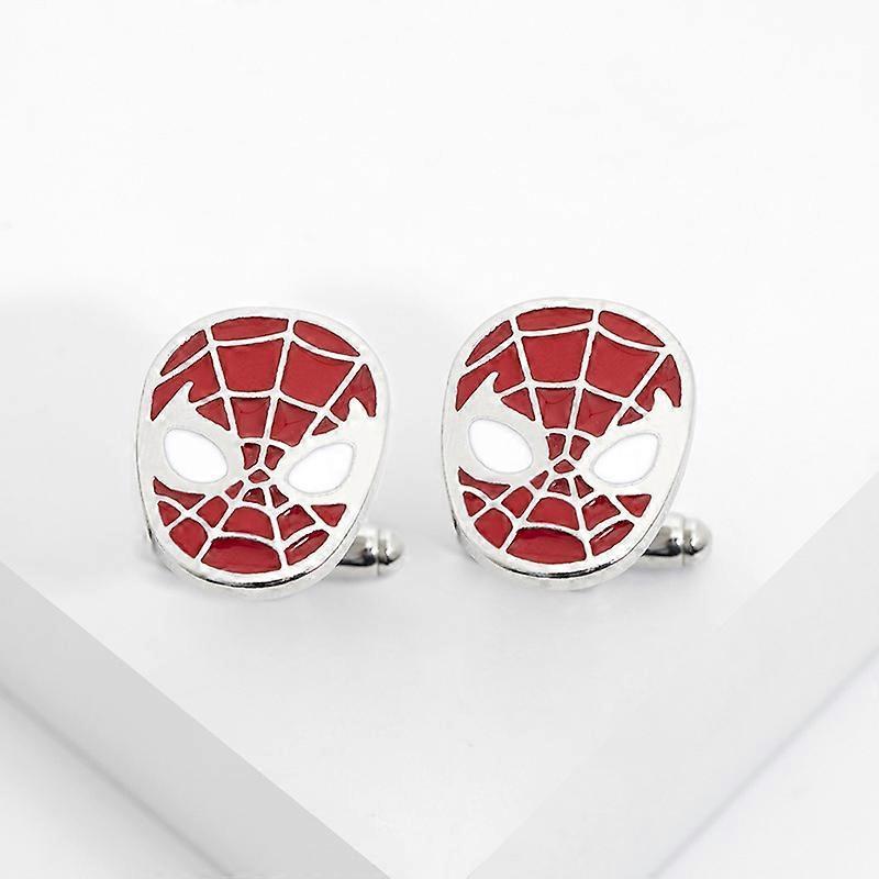 Spider logo cufflinks for men's French-style shirts, alloy accessories, FBA alloy.