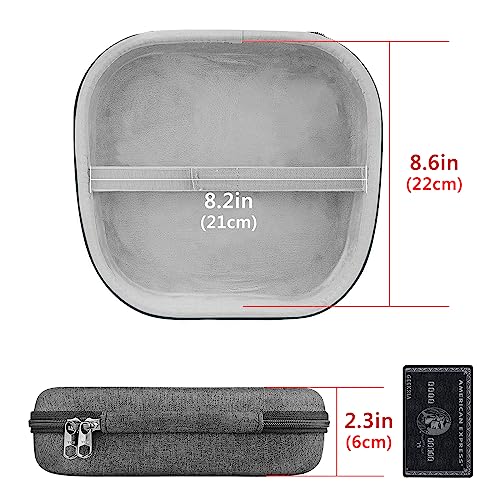 Geekria Case Shield Чехол для наушников, Совместимый жесткий дорожный чехол для Apple AirPods Max с карманом для хранения (Темно-серый)