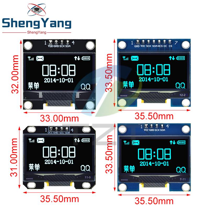 TZT 1,3-дюймовый OLED-модуль SPI/IIC I2C Связь белый/синий цвет 128X64 1,3-дюймовый OLED LCD LED Дисплейный модуль 1,3-дюймовый OLED-модуль