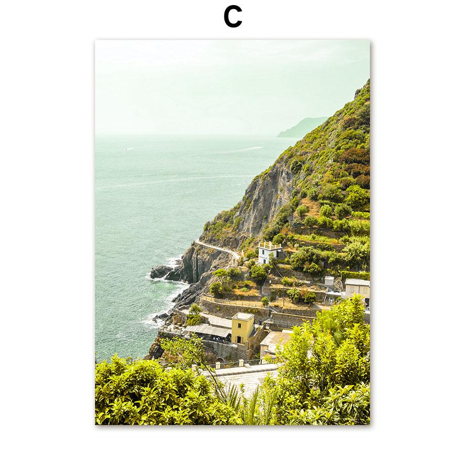 Гора, океан, водопад, девушка, ромашка, цитата, настенная живопись на холсте, постеры на скандинавскую тему и принты, настенные панно для декора гостиной