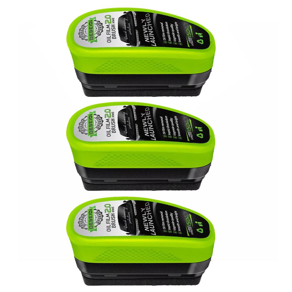 3 шт. Улучшенная щетка для удаления масляной пленки со стекла автомобиля, портативная, против дождя, для очистки от запотевания, щетка для стекла, полировка автомобильного стекла, автодетейлинг