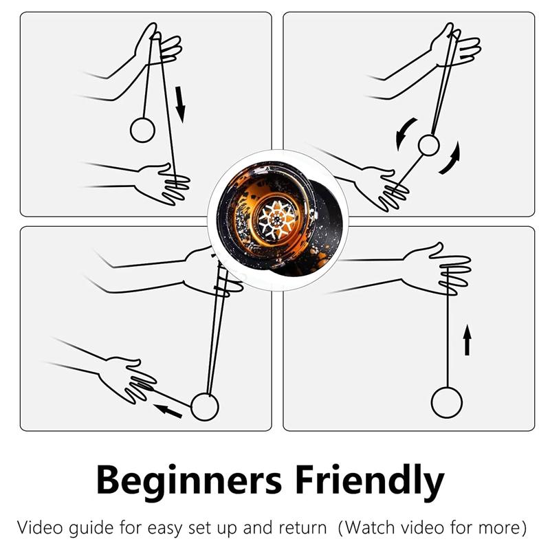 Magicyoyo Профессиональный Йо-йо Высокоскоростной Алюминиевый Сплав Неотзывчивый Йо-йо для Детей Соревновательная Версия Продвинутые Игрушки для Детей Йо-йо