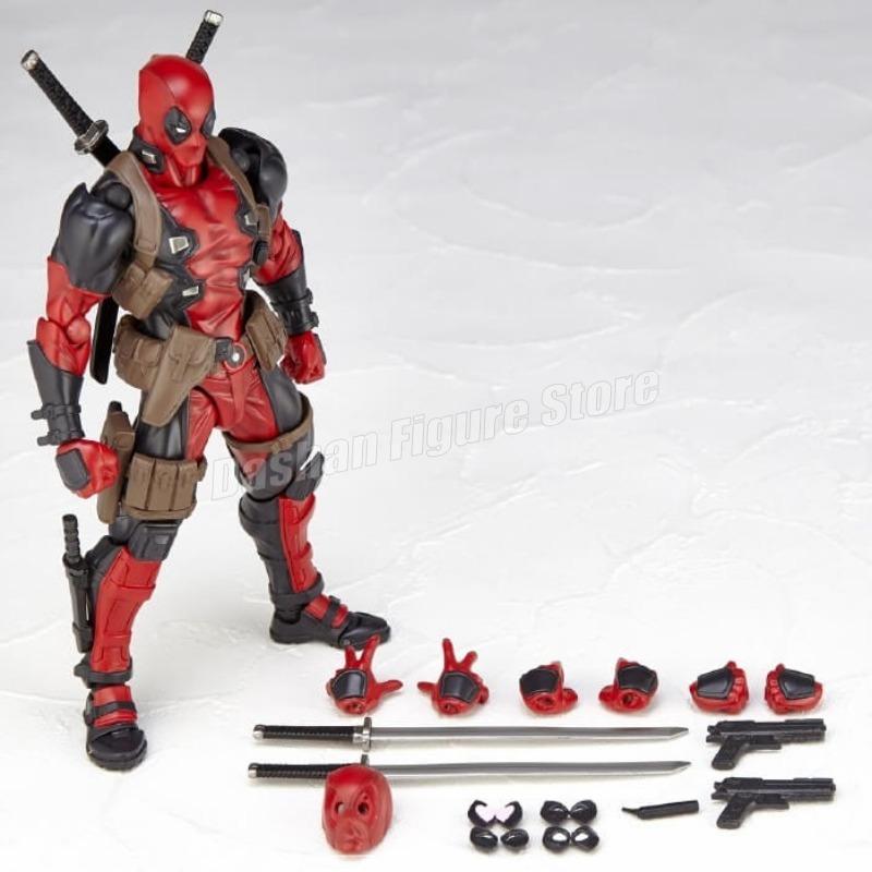 Revoltech Agent Anti-Venom Action Figure Model Toys PVC Collection Amazing Yamaguchi Agent Venom Eugene Thompson Figurine