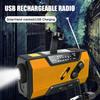 Emergency Crank Weather Radio with Solar Panel NOAA/FM/AM Portable Survival Radio Large Decibel SOS Signal Reception Radio