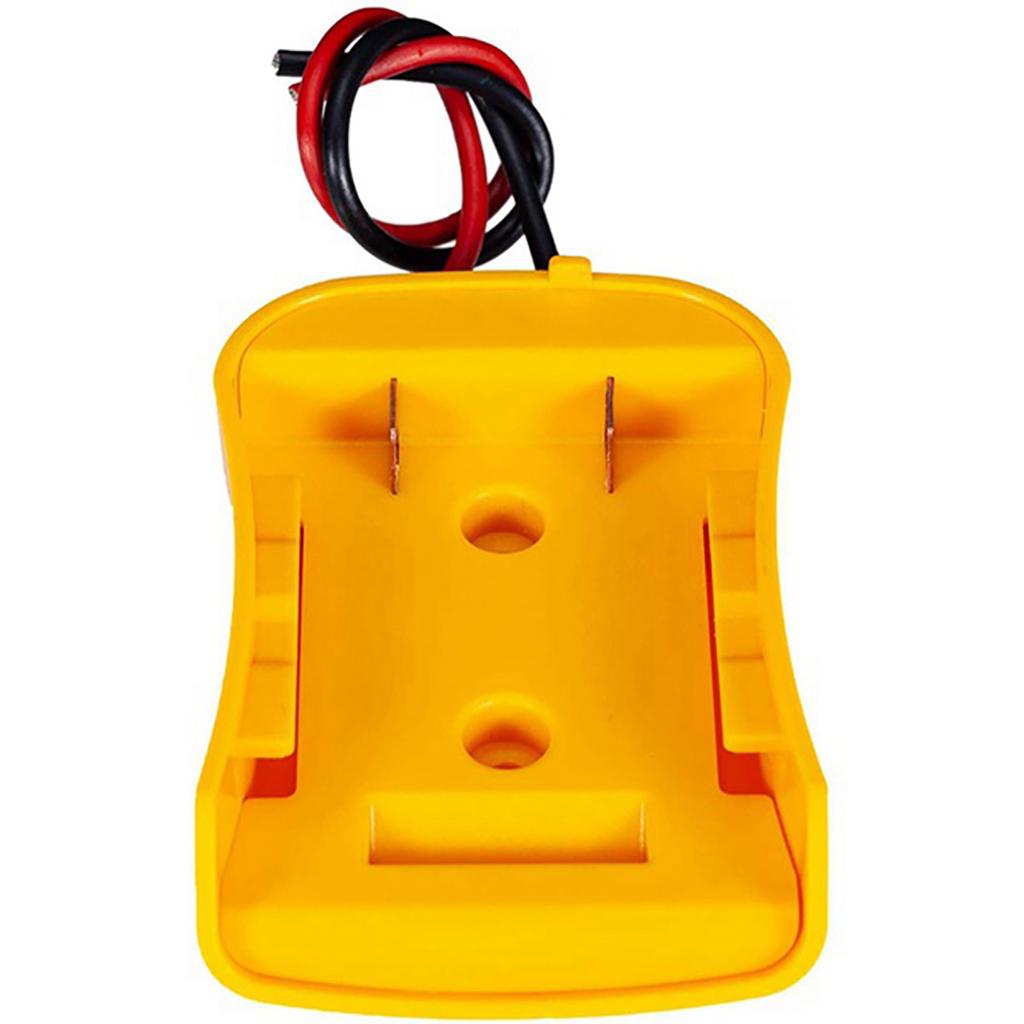 Желтый адаптер батареи для Dewalt 20 В Макс. 18 В, разъем питания док-станции, провода 12 AWG, адаптер питания, инструменты, аксессуары