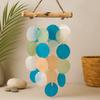 Wind Chime Driftwood Cross Blue And Pearl