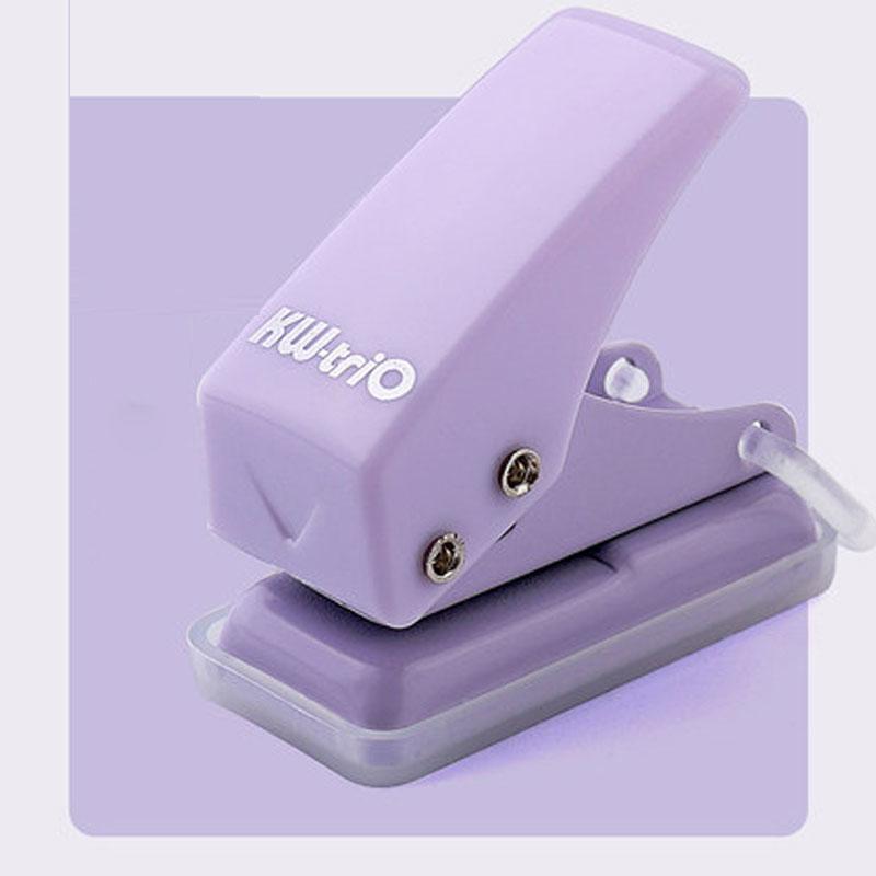 Cute Mini Single Hole Shape Punch For Planner Disc Ring DIY Paper Cutter Puncher Craft Machine Offices Stationery