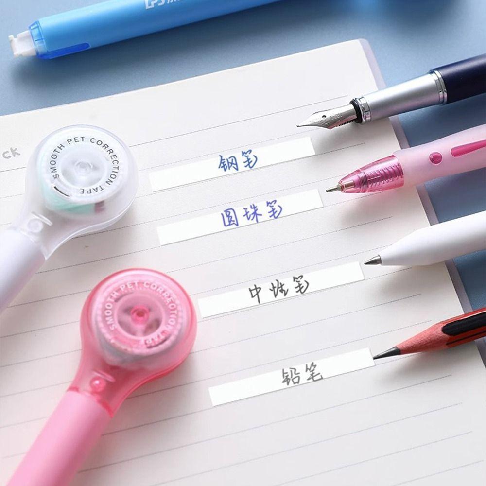 Pen Shape White Out Correction Tape Comfortable Holding Spot Covering Tape  Student