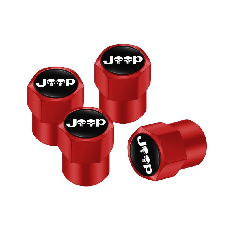 4 шт. Колпачки на колеса автомобиля Герметичные колпачки для Jeep Renegade Wrangler JK Compass Gladiator Patriot JL Willys Liberty Grand Cherokee