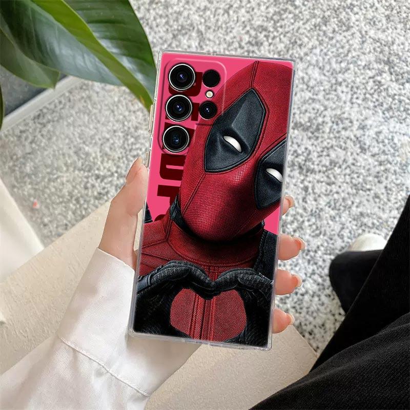 Прозрачный чехол The Avengers Spiderman Marvel для Samsung Galaxy S26 S25 Ultra S24 S22 S26 Plus S20 S23 S21 S25 FE Прозрачная крышка