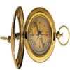 Brass Sundial Compass 5.08 Cm Push Button Face Open Compass Working Pocket Sundial Compass For Hiking Camping Indoor Outdoor.