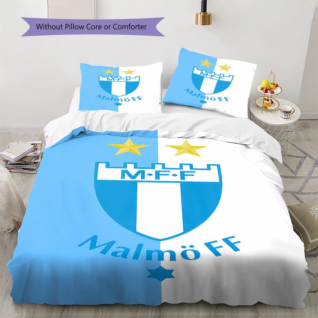 Malmo FF Pattern Bedding,Quilt Set Quilt Cover Pillowcase Home Birthday Gift (1 * duvet cover + 2 * pillowcase, without core)
