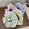 Candy Colors Stripe Hair Scrunchie Cream Striped Elastic Hair Bands  Hair Accessories