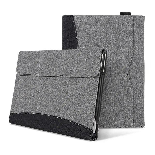 Portfolio Business Case for Microsoft Surface Pro 7 6 5 4 12.3/Pro 8 9 13"Tablet Case Pu Leather Cover Surface Go 2 3 10.5"Funda
