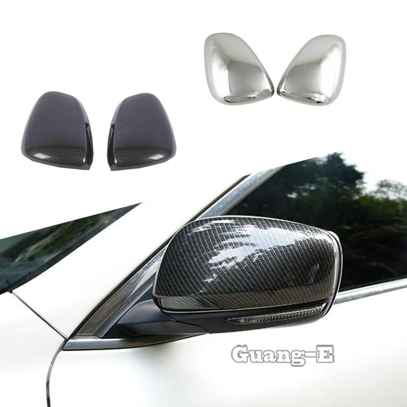 Styling ABS Chrome/Carbon Fiber Rear View Eyebrow Side Glass Mirror Cover Trim Frame For Renault Kadjar 2016 2017 2018