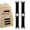 4 Multifunctional Velcro Triangle Belts, Multi-Purpose Multi-Belts with Hanging Hooks, Carabiners, and Molle Attachments for Airsoft, Mountaineering,