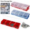 1Pcs Blue Red Screw Organizer Box with Lid Tool Part Container Bin New Parts Storage Box