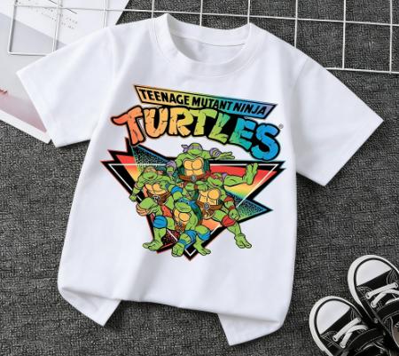 Nickelodeon "Teenage Mutant Ninja Turtles" Kids Cotton T-Shirt - Soft and Comfortable Short Sleeve T-Shirt for Spring / Summe