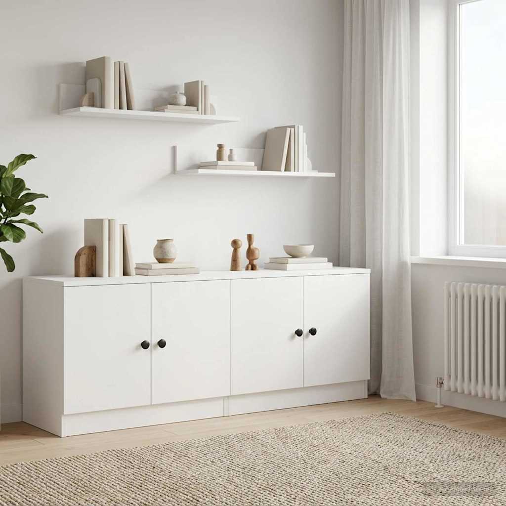 Under Bed Storage Cabinets for Loft Beds 2 pcs White 66 x 35 x 48 cm