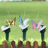 Garden Decoration Solar Powered Dancing Fluttering Butterflies Flying Humming Bird Garden Yard Outdoor Home Decoration Farmland