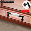 Black White Ceramic Cabinet Handles Zinc Alloy European Cabinet Pulls Drawer Knobs Wardrobe Door Handle Furniture Handle