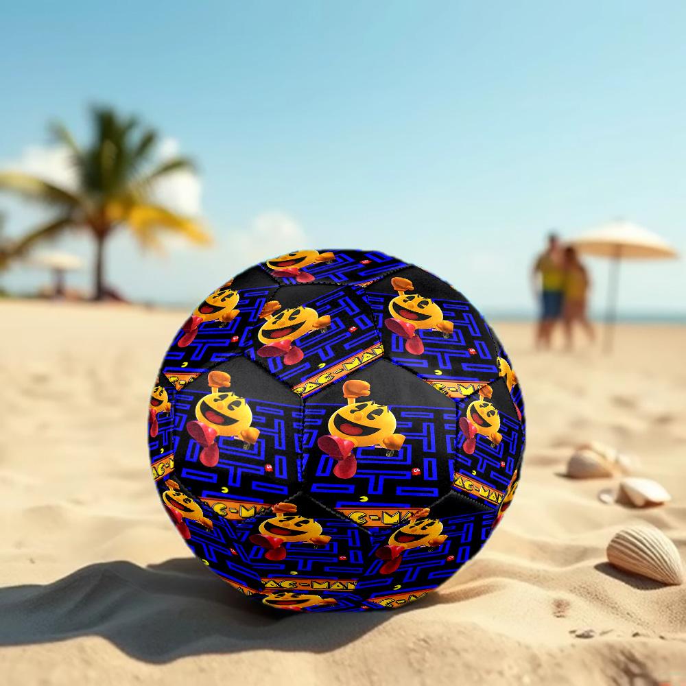 game MAN Print Size 5 Soccer Ball, Standard Match Football for Sports Game and Team Practice, Ideal Gift for Soccer Fans