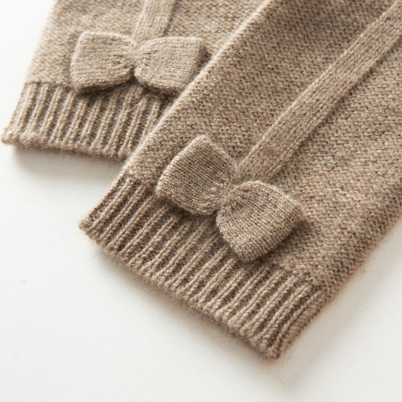 Women's cashmere gloves, Qinghe cashmere, 100% cashmere, autumn and winter gloves, warm, fashionable,