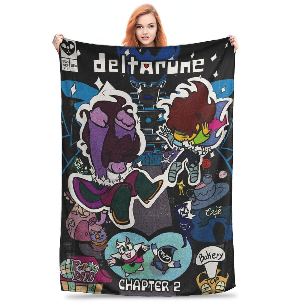 Тенна Deltarune Игровое одеяло Флис Весна/Осень Многофункциональное Мягкое Одеяло-накидка для Кровати Спальни Постельное белье Накидки