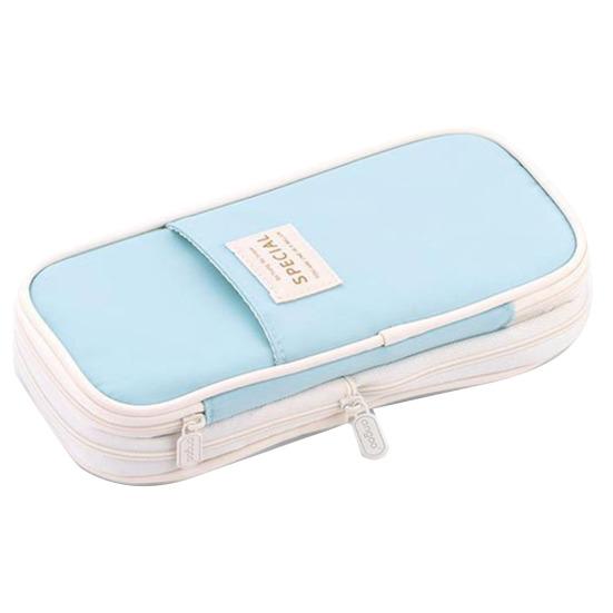 Большая вместительная сумка для ручек, портативный органайзер для хранения, сумка на молнии, канцелярские принадлежности, пенал, офисные принадлежности