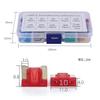 YFFSFDC 100 Pcs Low Profile Fuses Mini Flat Fuse Set 3A 5A 7.5A 10A
