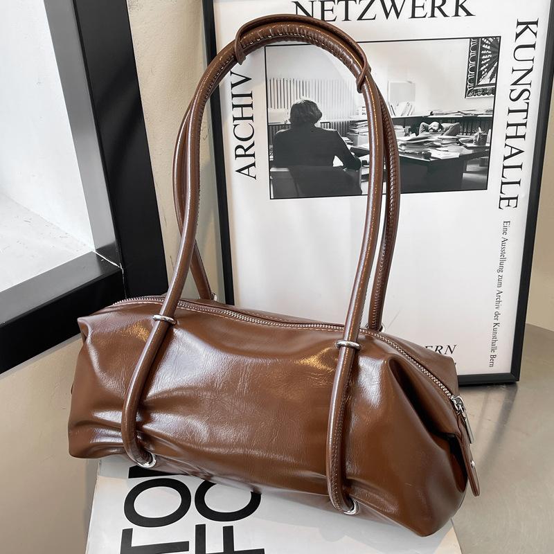 Бостонская большая сумка женская большой вместимости 2025 новая высококлассная текстура нишевая для поездок на работу одноплечевая подмышечная сумка-подушка