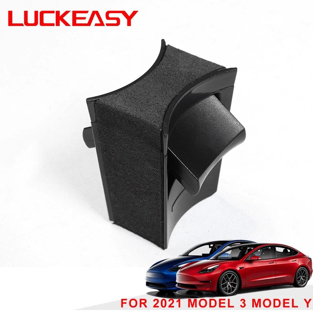 LUCKEASY For Tesla Model 3 Y 2017-2023 Car Water Cup Slot Slip Limit Clip ABS Cup Holder Clip Limiter Accessories Model 3