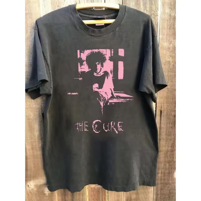 The Cure 90s Retro T shirt, Summer New Men's Street Style T shirt Around The Cure, Suitable for Both Men and Women