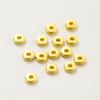 10-50 шт. Латунь с покрытием цвета золота 14K18K, круглые бусины-разделители 3-12 мм, плоские бусины для браслетов, для изготовления ювелирных изделий, аксессуары