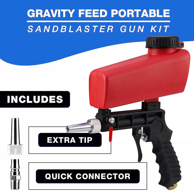 90psi портативный небольшой ручной пневматический пескоструйный пистолет Пневматический пескоструйный пистолет