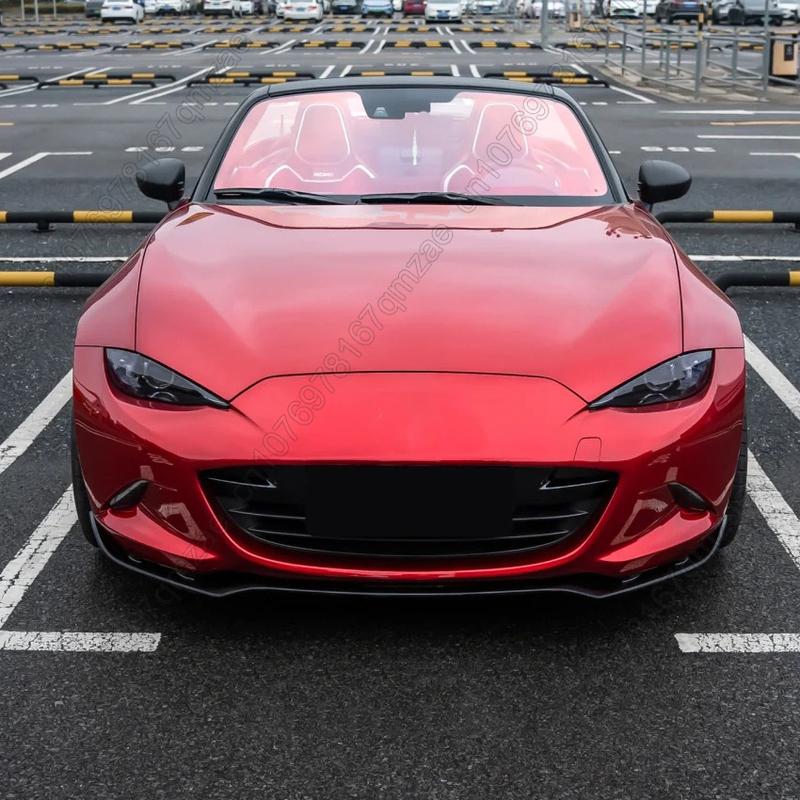 Передний бампер автомобиля, спойлер-губа для Mazda MX-5 MX5 Miata ND, 2-дверный, 2016-2025, сплиттер бампера, аксессуары для экстерьера, защитные комплекты