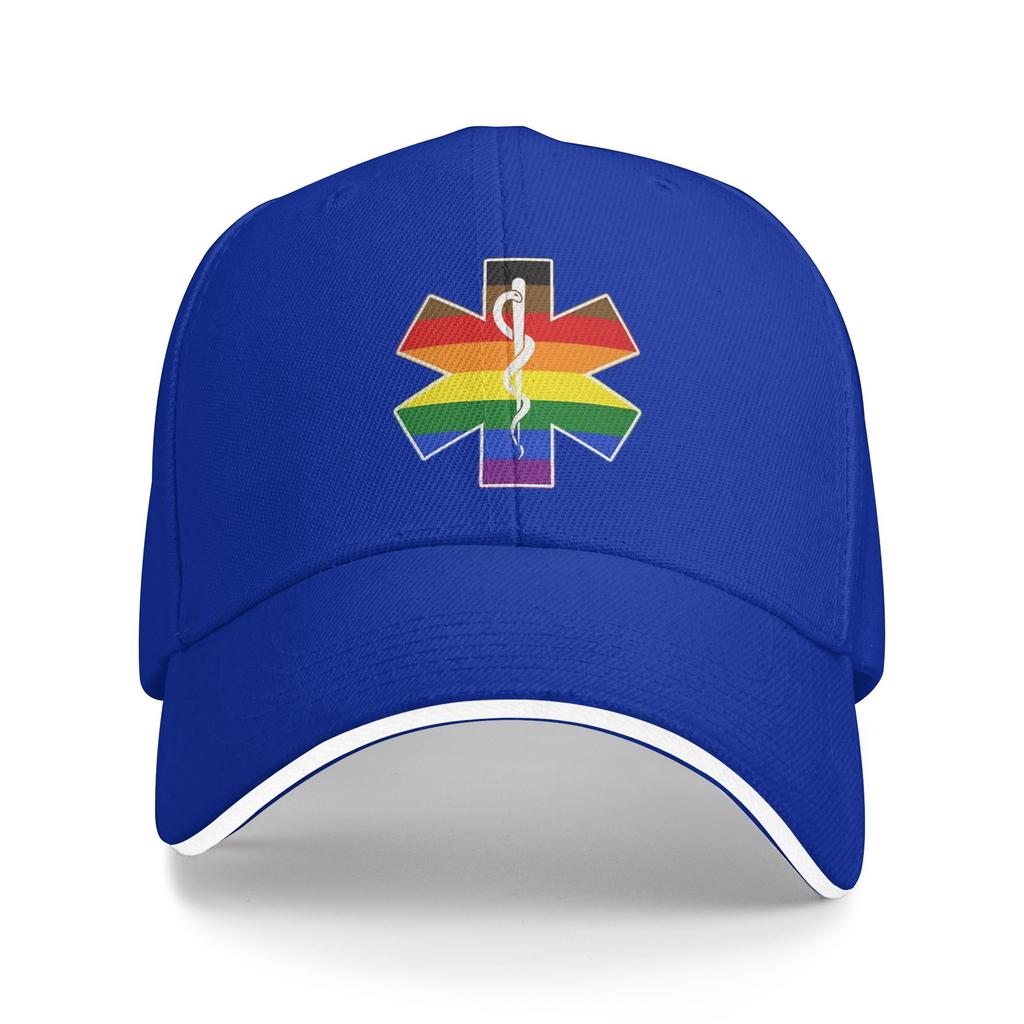 Star Of Life Philly Pride  Baseball Cap Healthcar Casual Couple WomenTrucker Hat Hot Sale Print Kpop Rock Baseball Caps Gift