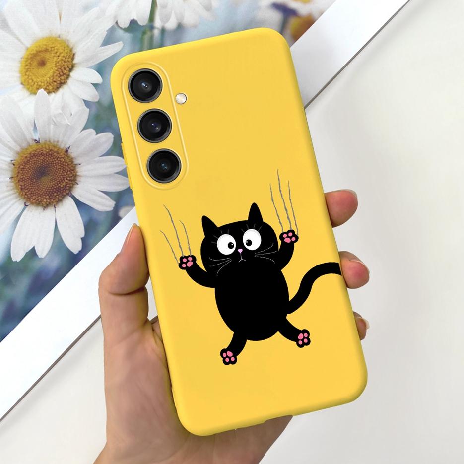 Чехол для Samsung Galaxy A55 A15 A25 A35 5G Стильный чехол с рисунком конфет Мягкий ТПУ чехол для телефона Для Samsung A15 Galaxy A25 2023 Корпус