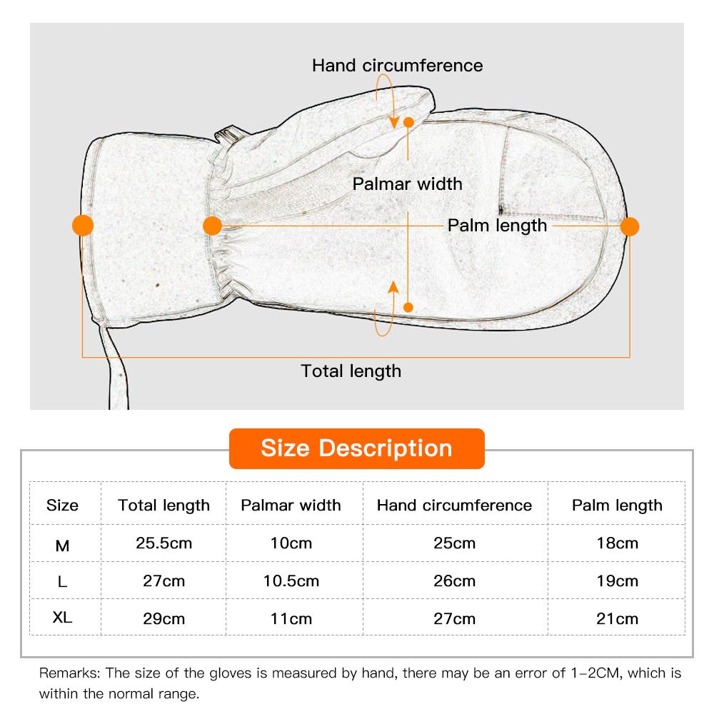 Сноубордические варежки для женщин и мужчин, водонепроницаемые лыжные перчатки с сенсорным экраном, снежные перчатки для зимы, сноуборда, снегохода, женские снежные перчатки