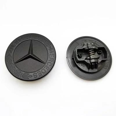 57 мм Звезда Плоская Крышка Капота Логотип Эмблема Значок Для Mercedes Benz W204 W124 W201 W202 W212 W220 W205 Автомобильные Аксессуары