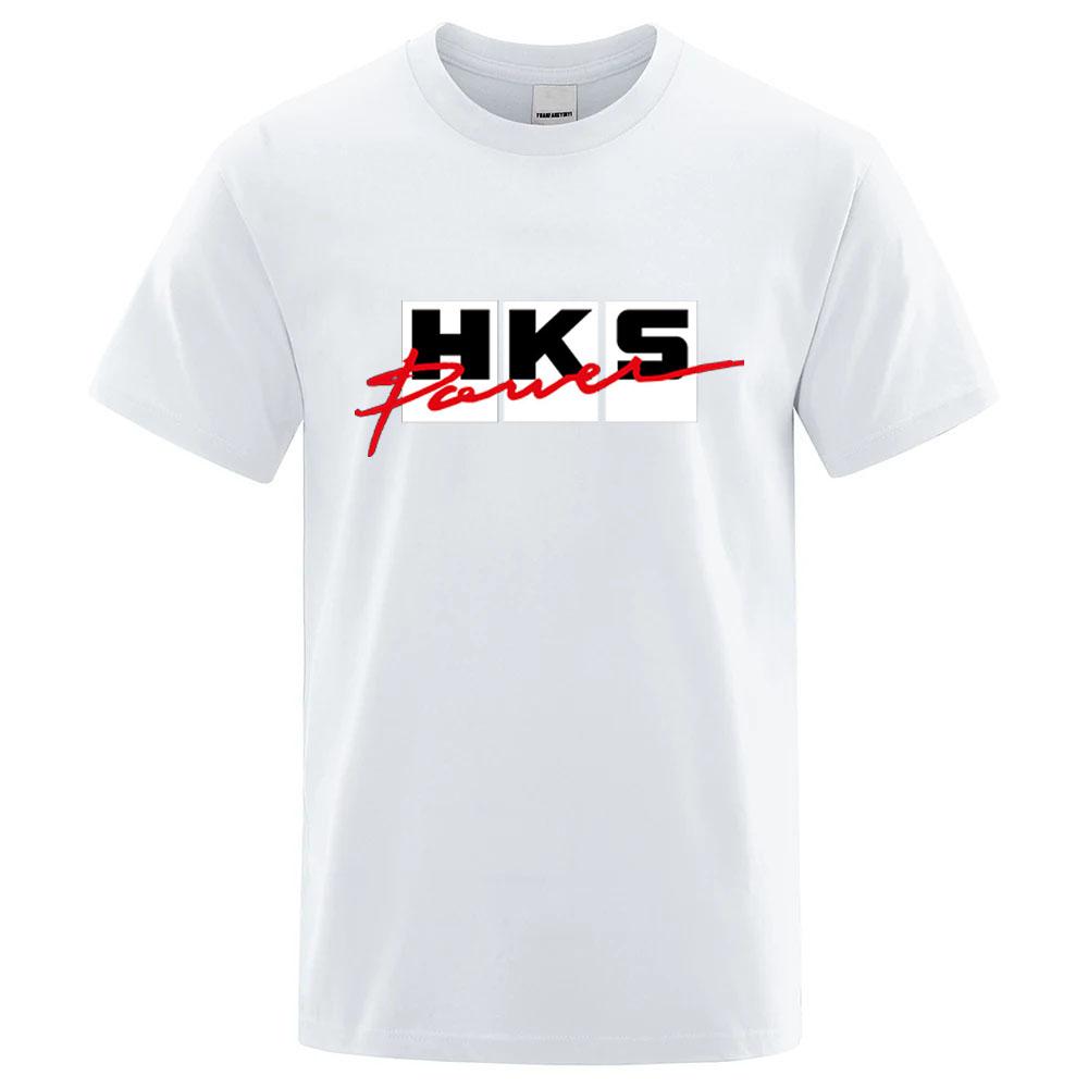 2026 Summer New HKS Power and Sports Print Unisexs New Popular Ordinary shortsleeved shirt Cycling Running Sports Tshirt