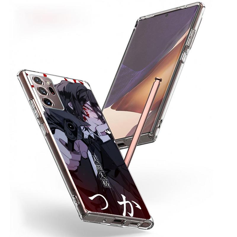 Чехол для телефона Bungo Stray Dogs Дазай для Samsung Galaxy S26 S25 Edge S24 Ultra S23 S22 Plus S21 S20 FE Мягкий чехол-оболочка Gala