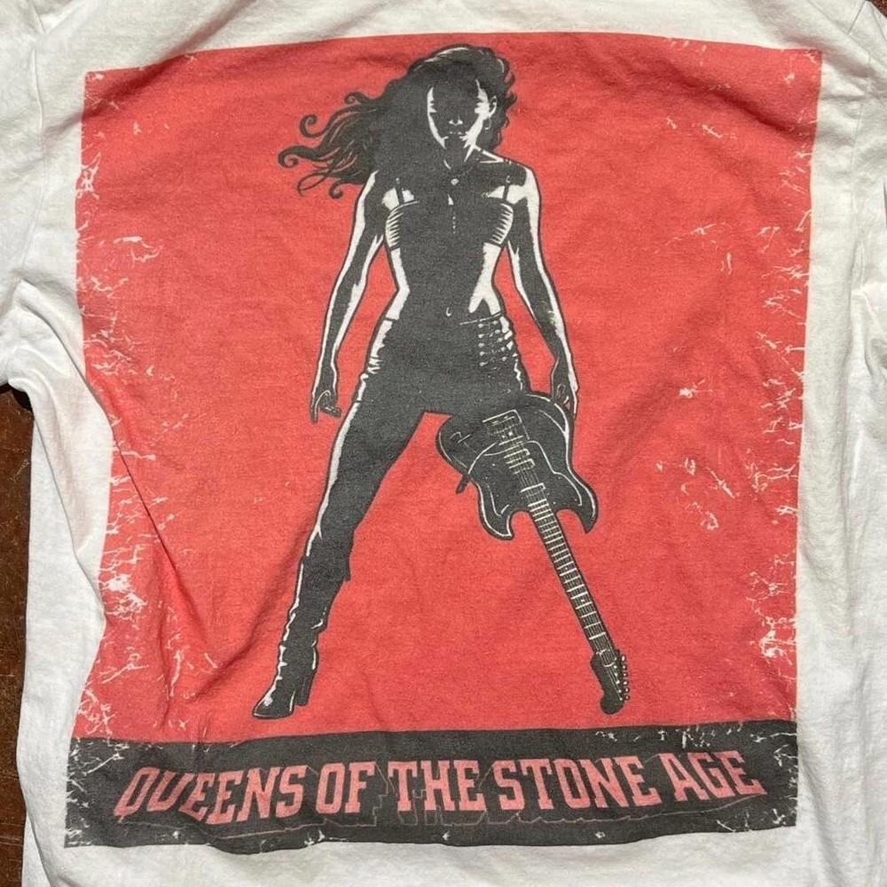 Футболка Queens Of The Stone Age Унисекс Хлопковая Футболка Все Размеры S-234XL Унисекс Футболка