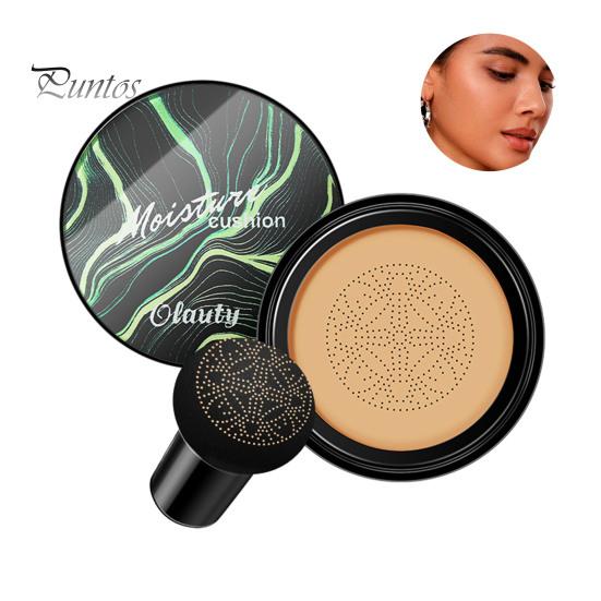 CC-крем с грибной пудрой-пуховкой, полноцветный корректирующий тональный крем, увлажняющий, стойкий, контролирующий жирность кожи, натуральный, легкий консилер