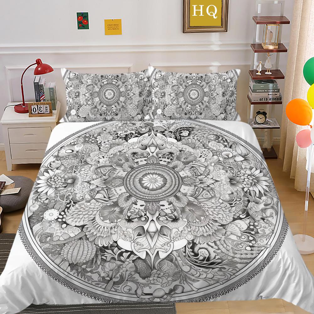 Mandala Printed Home Bedding Set Fashion Design Duvet Cover Set Single Double Size Comforter Cover Sets