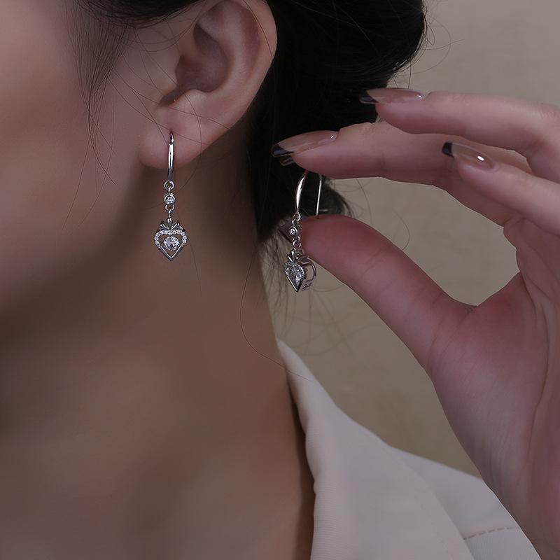 Духовная любовь Серьги Женские Серьги в форме сердца Модные Темпераментные Серьги
