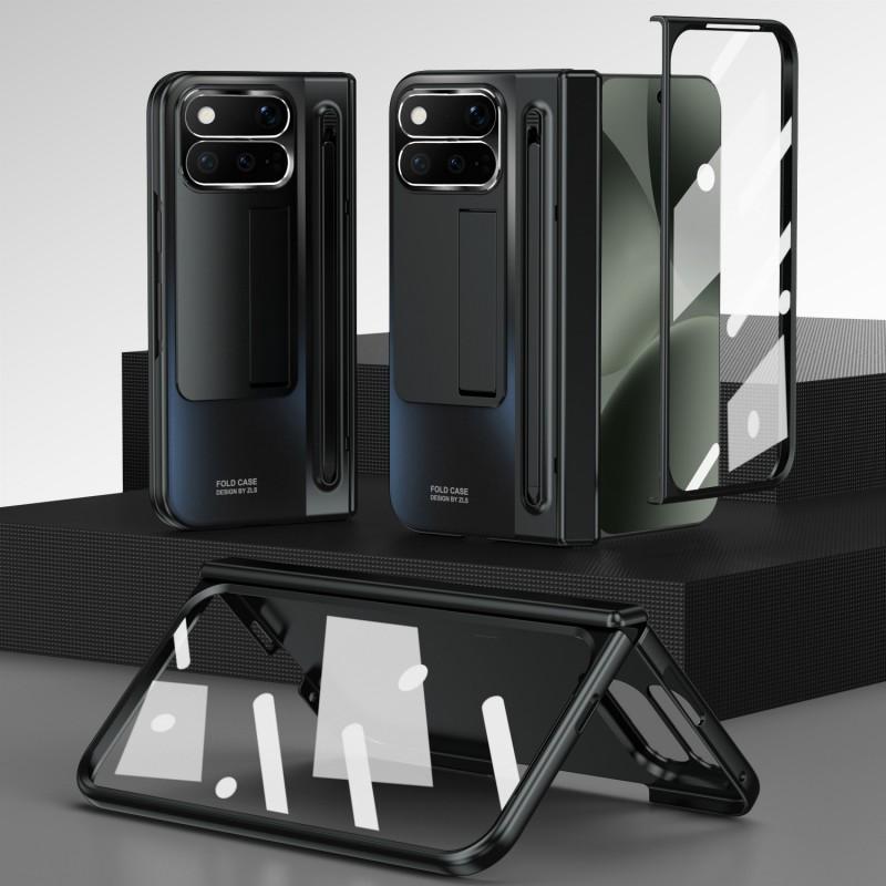 Foldable Phone Case Google Pixel 11 Pro 10 9 With Electroplated Hinge Full-Body Shockproof Protection