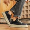 Осень и зима новая работа досуг универсальные на толстой подошве увеличивающие рост мужские кеды повседневная уличная спортивная белая обувь мужская обувь