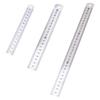 3 Pcs Metal Ruler with Double-Sided Scale Stainless Steel Rulers Suitable for Students Architects Teachers Drawing